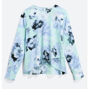 Calvin Klein Kanny Cross Hem Blouse Size XL